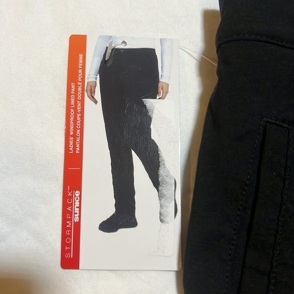 NWT Sunice Black Stormpack Windproof Lined Pants sz L - Picture 3 of 7